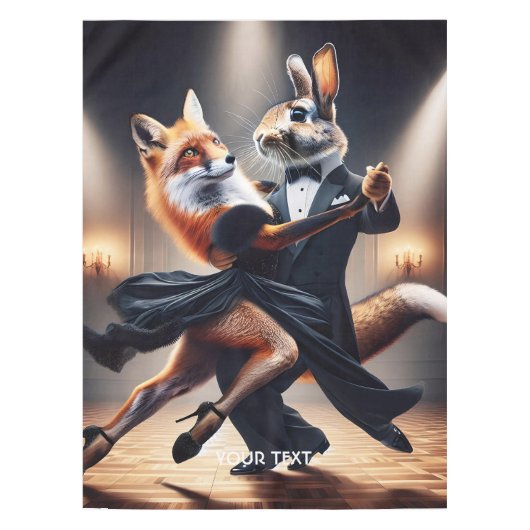 Nappe Tango de lapin de renard mignon Imaginaire (Devant)