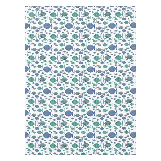 Nappe Tant de poissons bleus (Devant)