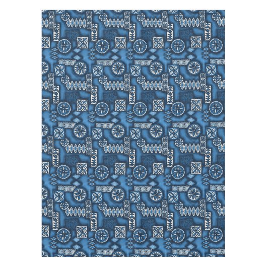 Nappe Tapa primitif hawaïen Warriian (Devant)