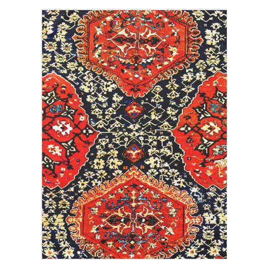 Nappe Tapis oriental en bleu&orange (Devant)