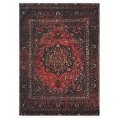 Nappe Tapis persan dans un champ teinté de rose (Devant)