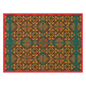 Nappe Tapisserie rouge, vert et or Motif pour Noël (Devant (Horizontal))