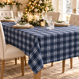 Nappe Tartan à carreaux bleu marine
