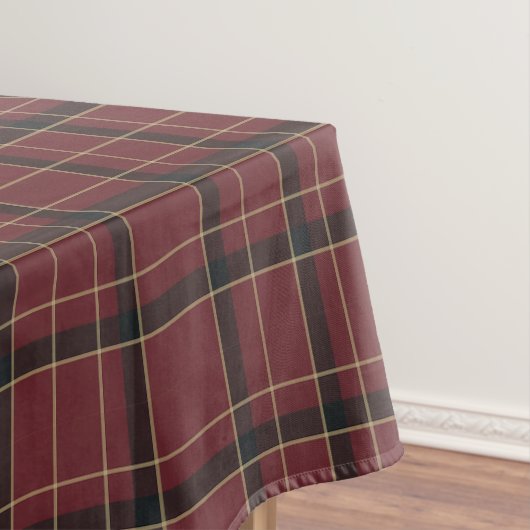 Nappe Tartan à carreaux classique de Noël de Bourgogne (In Situ)
