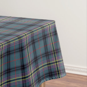 Nappe Tartan antique vert de Kennedy de clan et noir