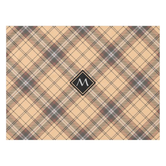 Nappe Tartan beige et Brown (Devant (Horizontal))
