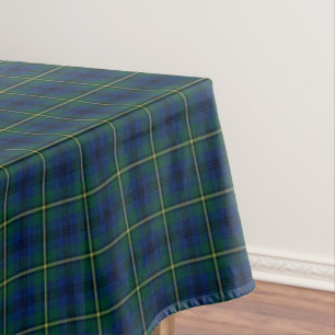 Nappe Tartan bleu, vert, et jaune de clan de Johnstone