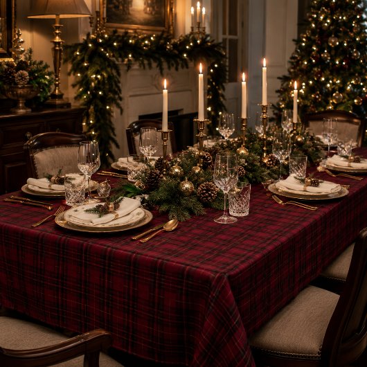 Nappe Tartan Bourguignon Élégant