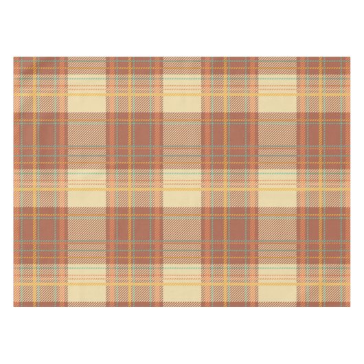 Nappe Tartan - Brown, Beige, Turquoise, Orange, Jaune (Devant (Horizontal))