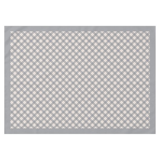 Nappe Tartan classique gris simple Plaid À damiers (Devant (Horizontal))