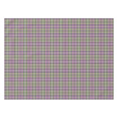 Nappe Tartan classique vert et lilas. (Devant (Horizontal))