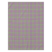 Nappe Tartan classique vert et lilas. (Devant)