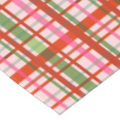 Nappe Tartan De Noël écossais Rouge Et Vert (Angle)