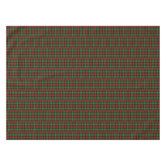Nappe Tartan écossais Plaid rouge rectangle vert (Devant (Horizontal))