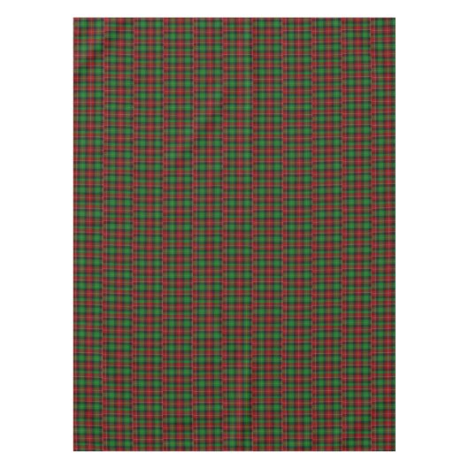 Nappe Tartan écossais Plaid rouge rectangle vert (Devant)