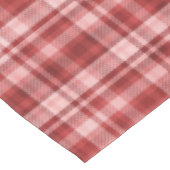 Nappe Tartan marron, rouge et rose (Angle)