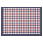 Nappe Tartan moderne Marine corallienne pour maiso (Devant (Horizontal))
