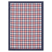 Nappe Tartan moderne Marine corallienne pour maiso (Devant)