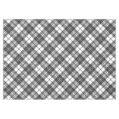 Nappe Tartan motif vacances Noël noir blanc (Devant (Horizontal))