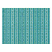 Nappe Tartan Noël sarcelle et vert Fair Isle (Devant (Horizontal))