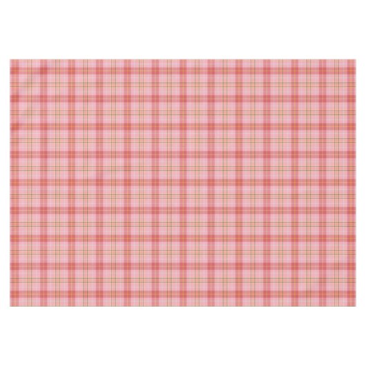 Nappe Tartan Plaid en rose, orange, Jaune, Noir (Devant (Horizontal))