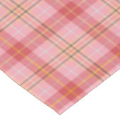 Nappe Tartan Plaid en rose, orange, Jaune, Noir (Angle)