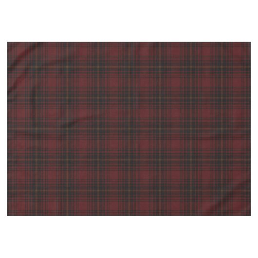 Nappe Tartan Plaid Motif Écossais Rouge Et Noir (Devant (Horizontal))