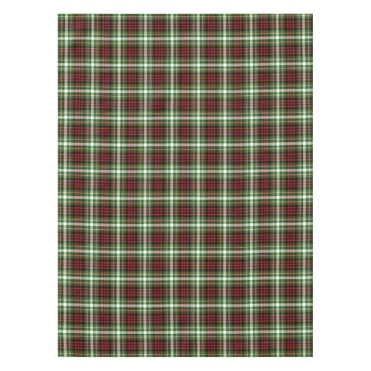 Nappe Tartan Plaid, Noël, Vert Rouge Blanc (Devant)