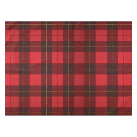 Nappe Tartan Plaid Rustique Clan Wallace À damiers (Devant (Horizontal))
