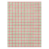 Nappe Tartan plat de Noël - Blanc (Devant)