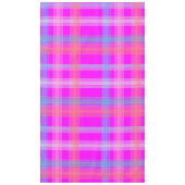 Nappe tartan rayé rose choquant (Devant)