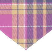 Nappe Tartan rose, or et bleu (Angle)