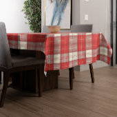 Nappe tartan rouge et blanc