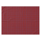 Nappe Tartan rouge moderne de rose écossais de clan (Devant (Horizontal))