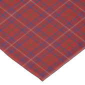 Nappe Tartan rouge moderne de rose écossais de clan (Angle)