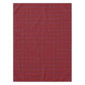 Nappe Tartan rouge moderne de rose écossais de clan (Devant)