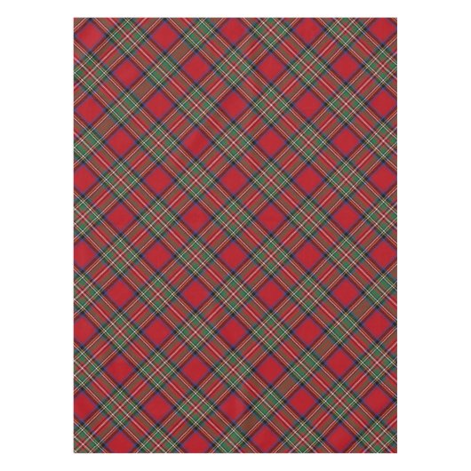 Nappe Tartan rustique rouge rouge verte plaqué (Devant)
