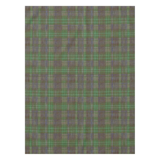 Nappe Tartan Vert de Cabine en Forêt (Devant)