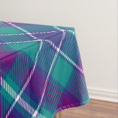 Nappe Tartan vert de mer, violet et bleu (In Situ)