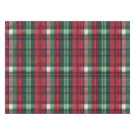 Nappe Tartan vert rouge traditionnel (Devant (Horizontal))
