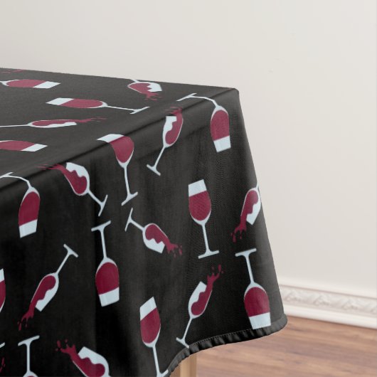 Nappe Tasse à vin rouge motif  (In Situ)