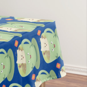 Nappe Tasse de sachet de thé mignon personnage de dessin