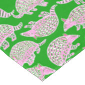 Nappe Tatous Préppy Rose Vert (Angle)