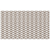 Nappe Taupe motif diamant brun et blanc (Devant (Horizontal))