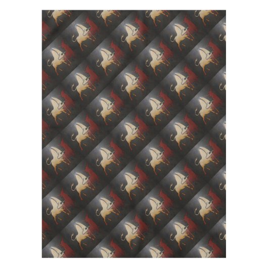 Nappe Taurean Bulls Animal Art Abstrait (Devant)
