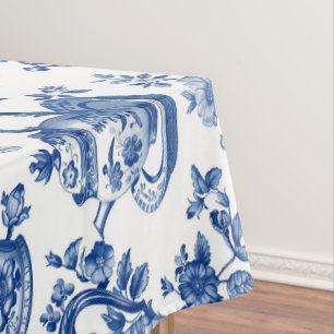 Nappe Tea Chinoiserie French Toile Du Jouy Motif