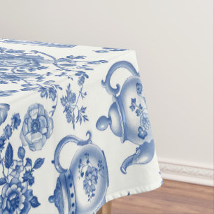 Nappe Tea Chinoiserie French Toile Du Jouy Motif