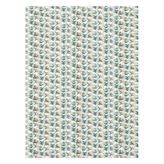 Nappe Tea Time Avec Colibris (Devant)