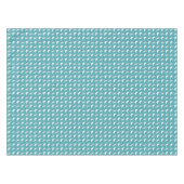 Nappe Teal and White Butterfly and Dragonfly Pattern (Devant (Horizontal))