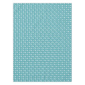 Nappe Teal and White Butterfly and Dragonfly Pattern (Devant)